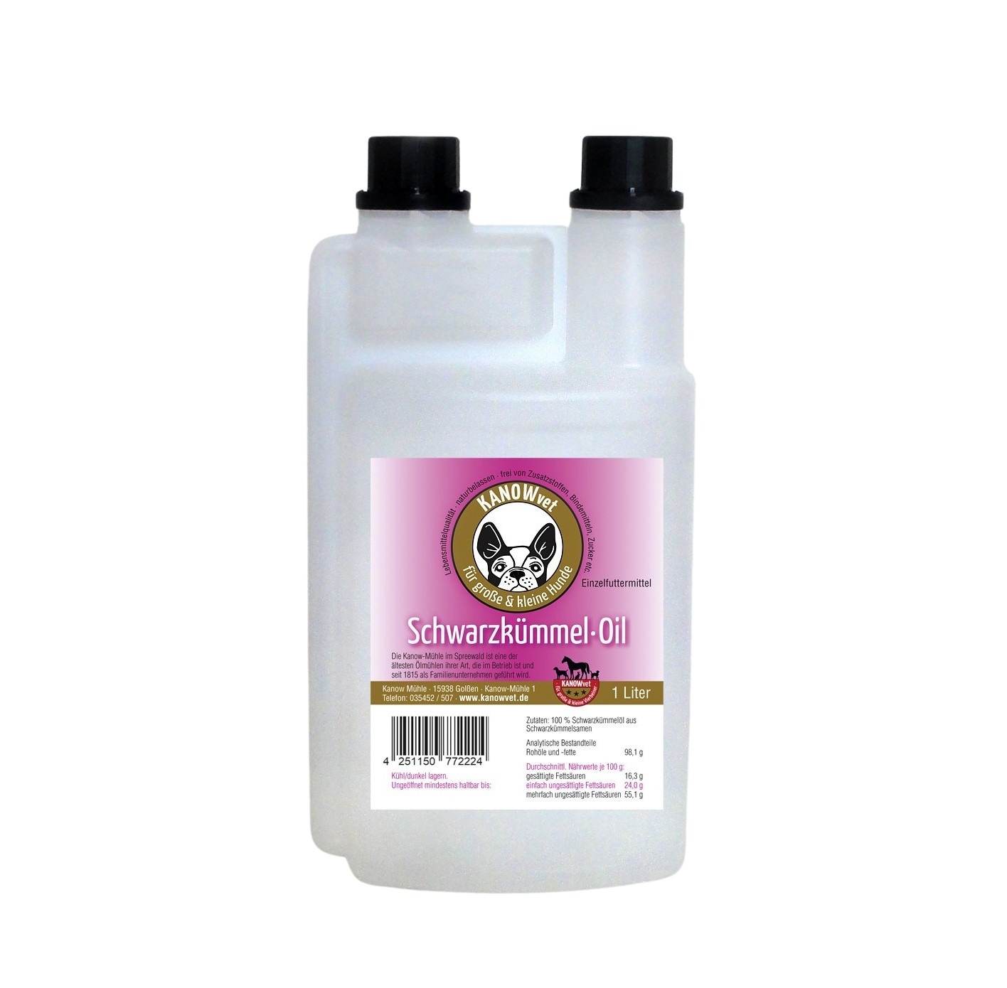Schwarzkümmelöl für Hunde (Pumpdosierflasche)