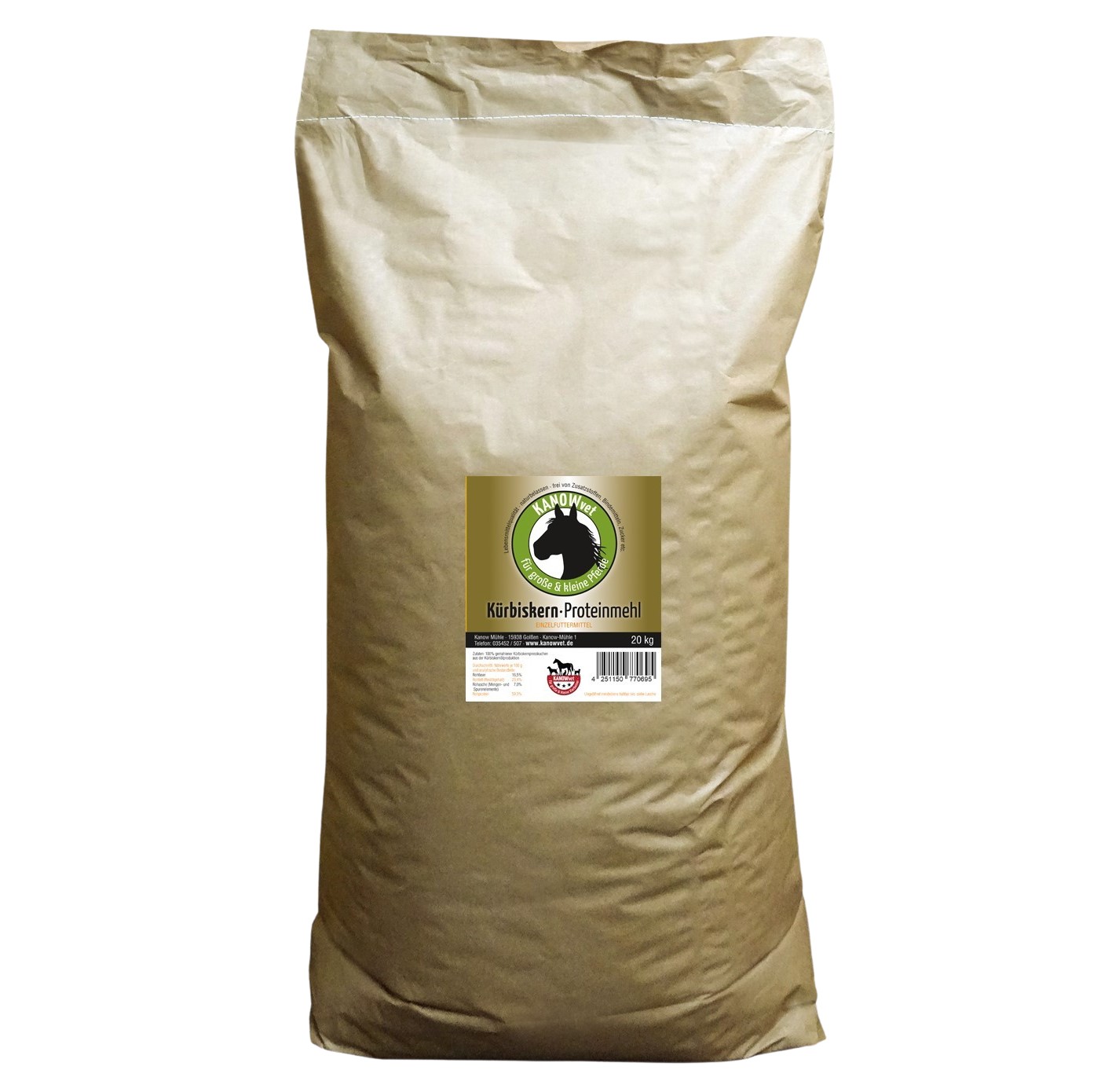 Kürbiskern-Proteinmehl für Pferde