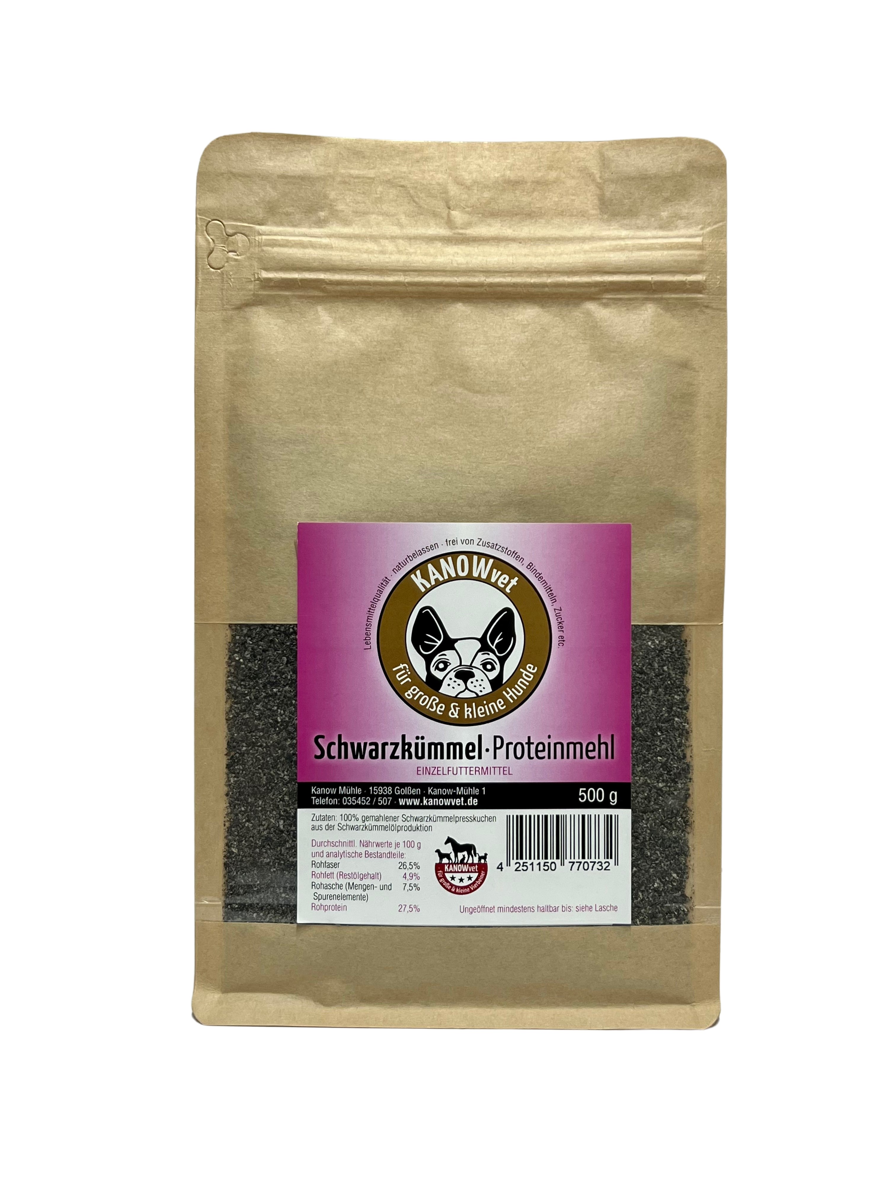 Schwarzkümmel-Proteinmehl für Hunde