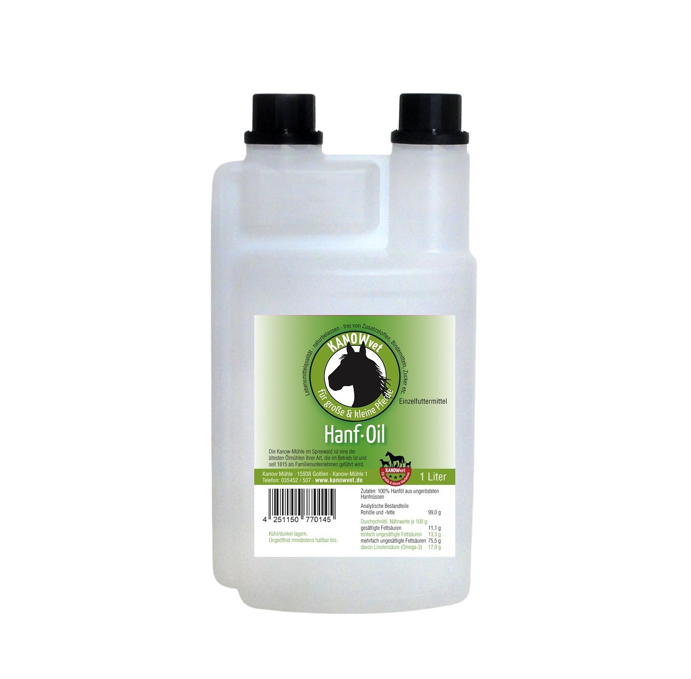 Hanföl für Pferde (Pumpdosierflasche)