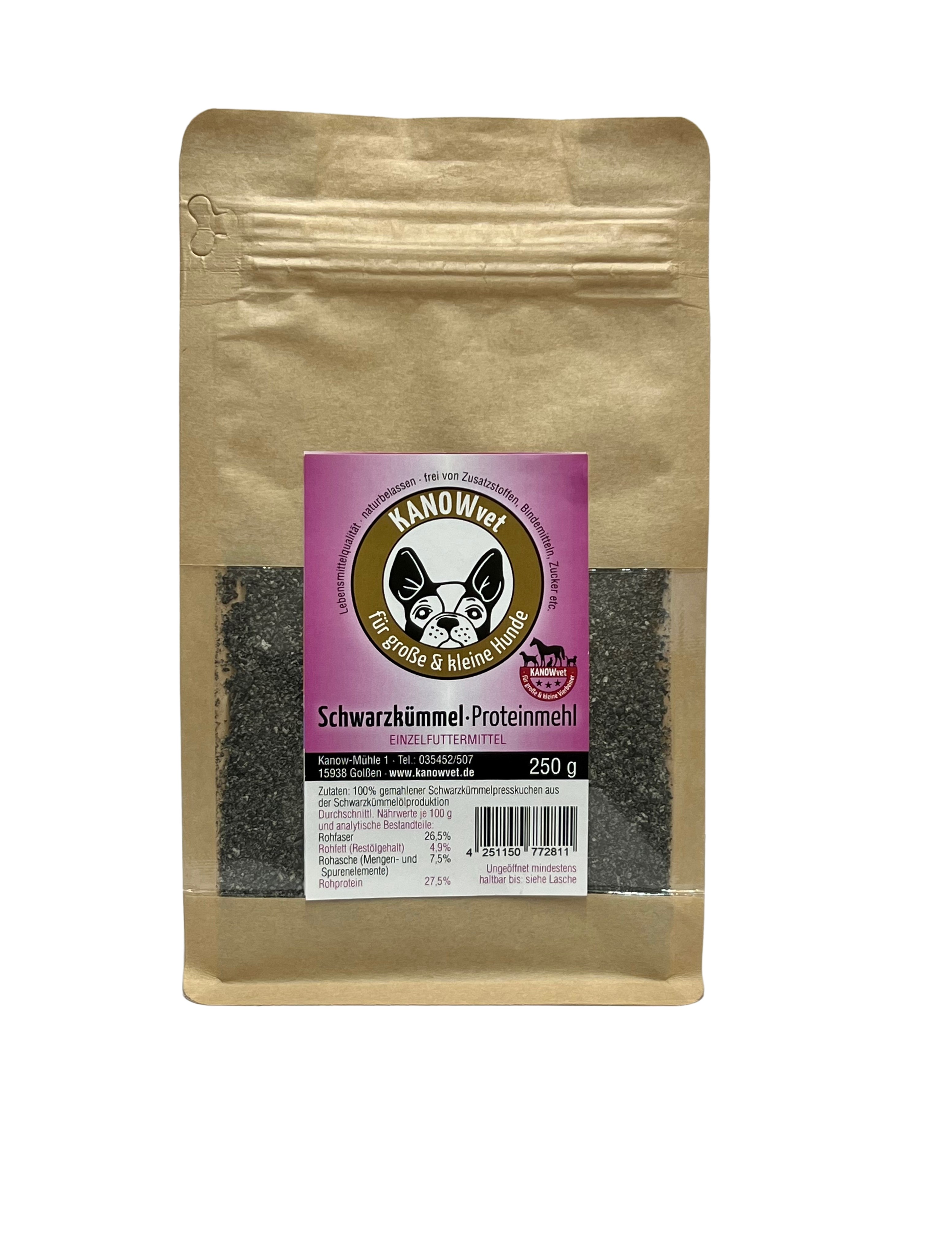 Schwarzkümmel-Proteinmehl für Hunde