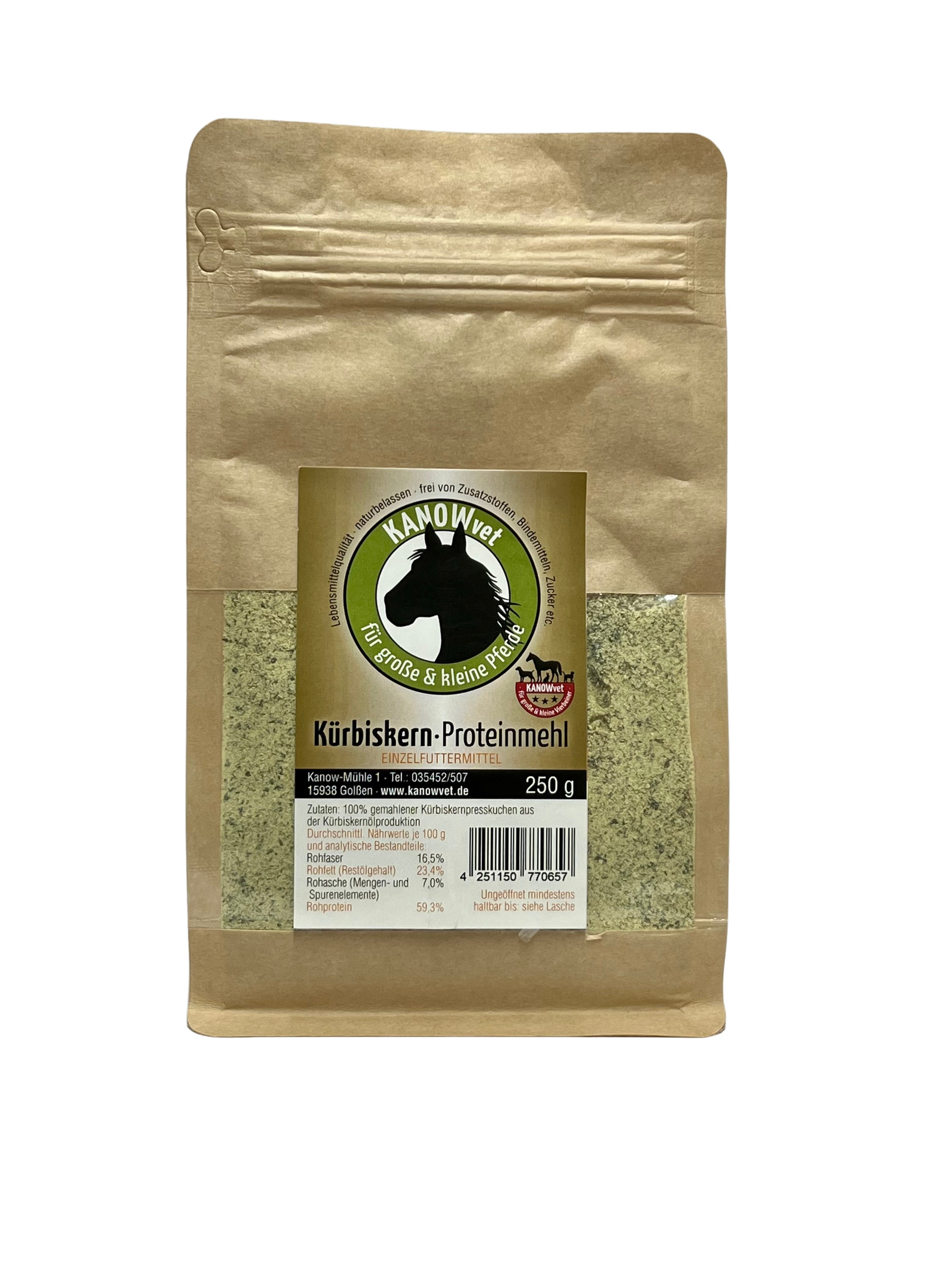 Kürbiskern-Proteinmehl für Pferde