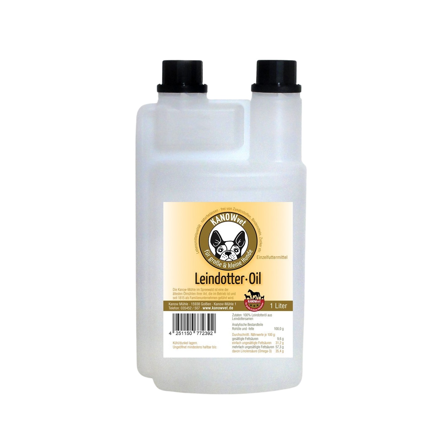 Leindotteröl für Hunde (Pumpdosierflasche)